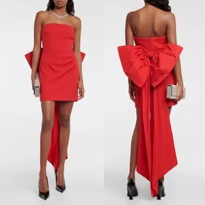 REBECCA VALLANCE Scarlett Strapless Big Bow Mini Dress NWT Size 12